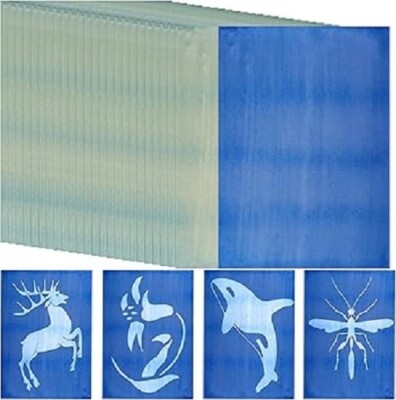 30 Sheets Cyanotype Paper Kit Sun Print Paper A5 Sun Art Paper Light Sensitive S