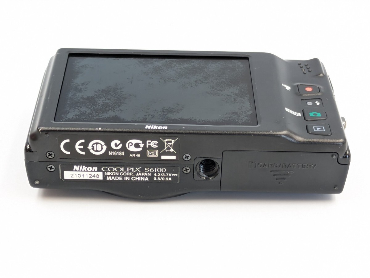 動作確認済】Nikon COOLPIX S6100 邪魔くさくっ Black