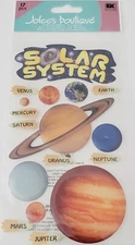 NEW Jolee's Boutique (2010) -  SOLAR SYSTEM 2 Dimensional Stickers, 17 Pieces