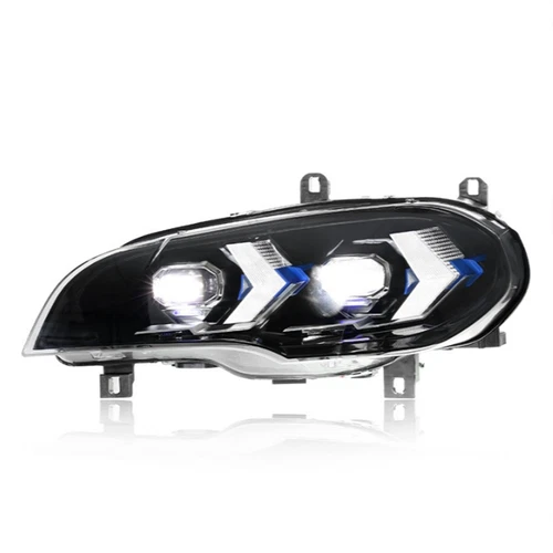 For BMW X5 E70 07-08 09 10 2013 Headlights Upgrade DRL LED Projector Headlamp 2x - Picture 5 of 10