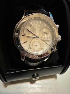 Balmain Balmainia Chrono Grande Model B5551.32.64 Women's Watch Leather Strap