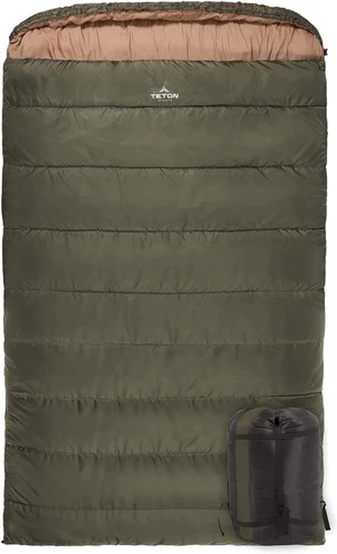 TETON Mammoth, 20 Degree and 0 Degree Sleeping Bags, Double Sleeping Bag, a Warm