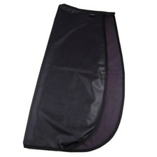 IDEAL EQUESTRIAN SOFT FLEECE/LEATHERETTE DRIVING APRON - Black