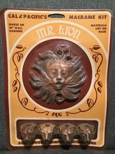 Cal Pacific's - Vintage Macram  Kit - Mr. Lion - New Sealed Package - From 1980