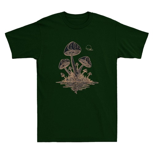 Goblincore Aesthetic Dark Academia Mushroom Fungi Aesthetic Funny Men's T-Shirt - Picture 7 of 8