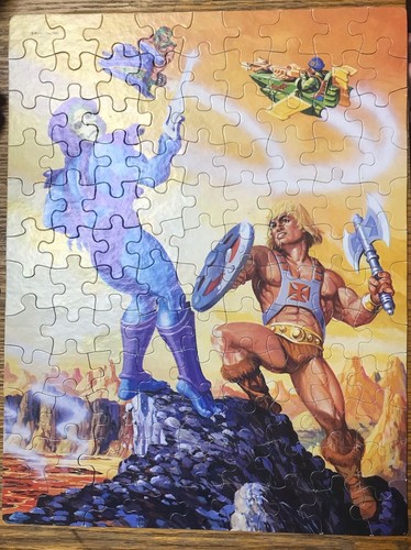 Vintage 1983 Mattel Masters of the Universe MOTU 100 Stück HeMan Skeletor Puzzle - Bild 2 von 14