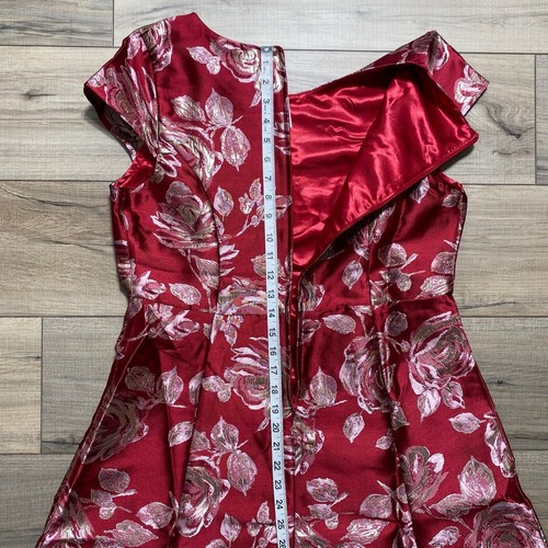 Childrens Place Womens Mommy & Me Metallic Rose Jacquard Floral Dress Size 14 - Picture 13 of 14