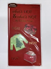 Papyrus Christmas Card - “What’s HOT & what’s NOT” Money Enclosure
