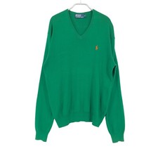 POLO BY RALPH LAUREN Men V-Neck Jumper Pullover Sweater  Size S