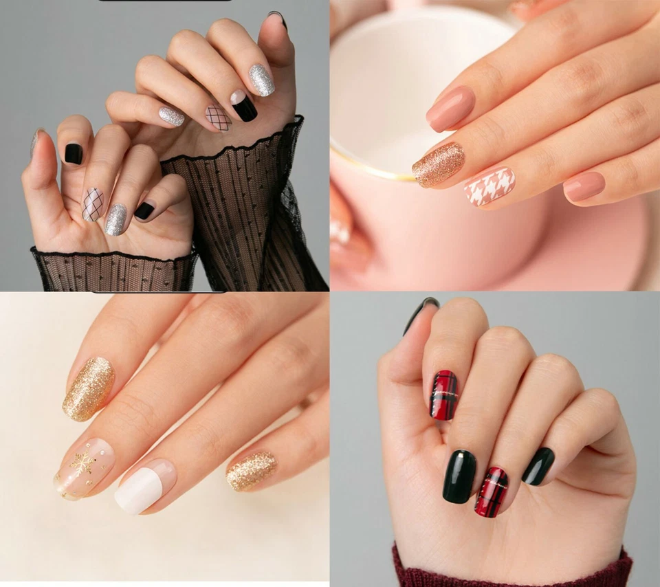 Korean Beauty Nail Sticker Set-15 Kinds of Tips Sets Gel Lamp Nail File & Polish - Image 3 of 4