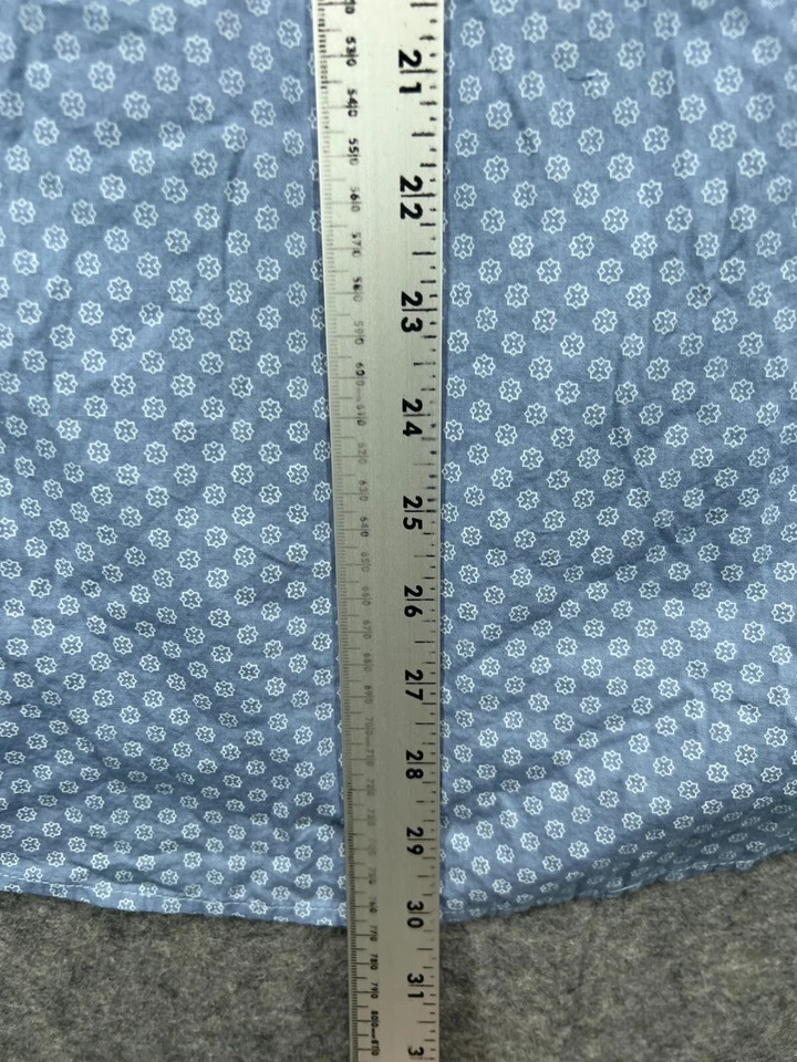 Camisa Filter Para Hombre XL Azul Estampado Abotonada Manga Larga Trabajo Informal Foto 3 de 4