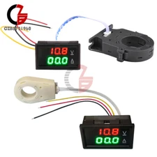 DC 0-300V 50A/100/200/400A Digital Current Voltage Meter Hall Ammeter Voltmeter