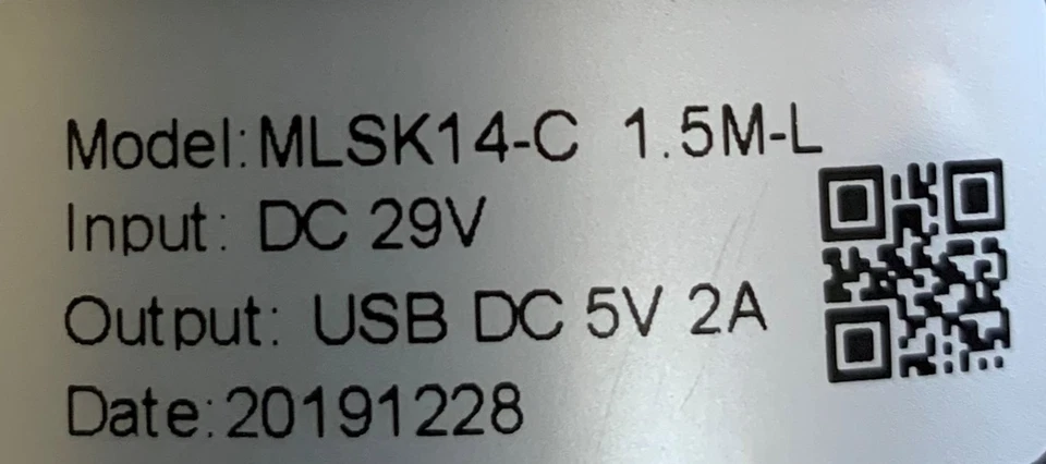 Interruptor eléctrico Mulin - Interruptor reclinable eléctrico de botón MLSK14-C + USB Foto 3 de 4