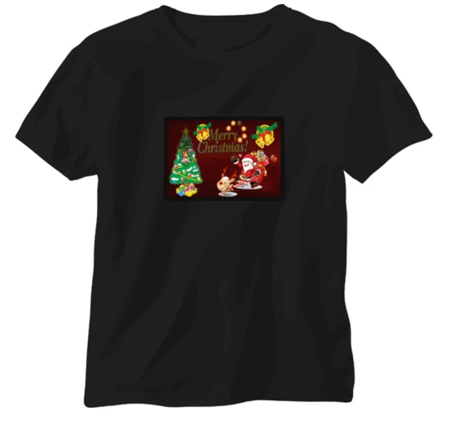 Light up on sale christmas t shirts