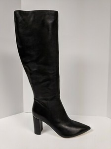black leather boots ebay