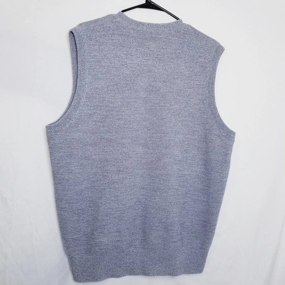 Cypress Links Men's Gray Acrylic Washable Sweater Vest, Size L - Image 4 of 4