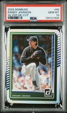 2025 Panini Donruss Randy Johnson #65 Silver Die Cut /75 PSA 10