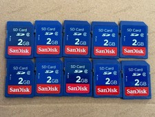 10PCS SanDisk 2GB SD Memory card Class2