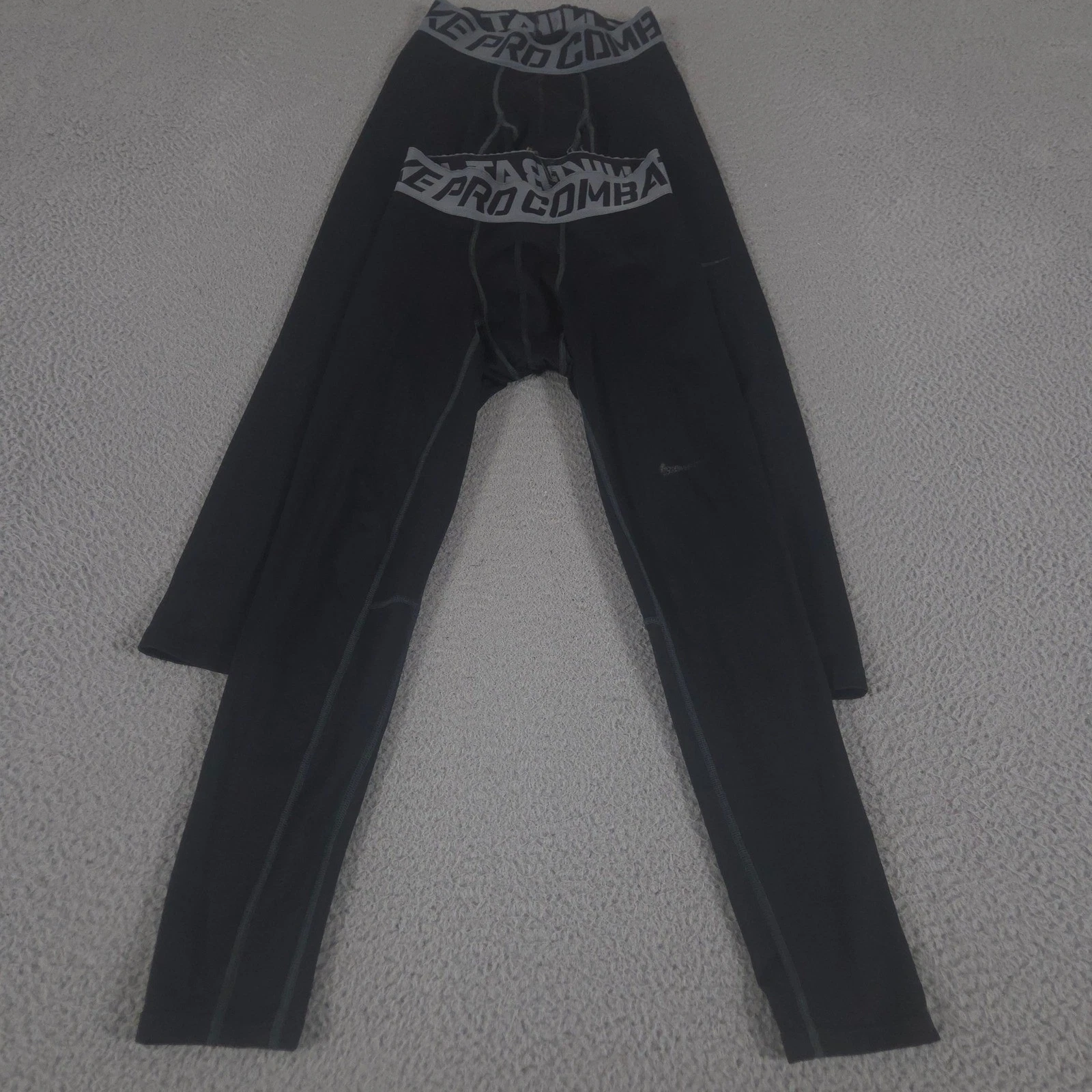 LOT OF 2 Nike Pants Mens Small Pro Combat Compression Spandex Base Layer Tights