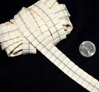 2.81 yds (101") Samuel & Sons CABARET PLEATED METALLIC GIMP Silver 3/4"w  Trim