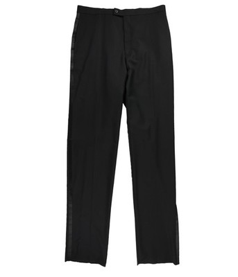 Alfani Mens Texudo Dress Pants Slacks, Black, 30W x UnfinishedL