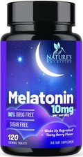 Melatonin Sleep Supplement 10mg - Maximum Strength 100 120 Count Pack of 1 