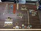 vintage /modern lot of costume jewelry bracelets pins earrings necklaces etc