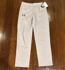 New Under Armour Boys Armour Fleece Joggers Youth XL Gray Loose Fit NWT 40