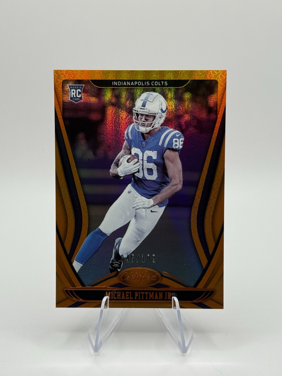 2020 Panini Certified - Michael Pittman Jr. Orange /199 Rookie (RC) Colts