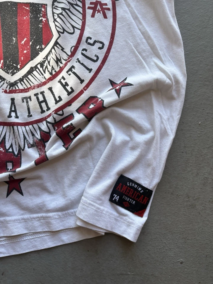 American Fighter Y2K красный/белый/серый футболка размер средний - Изображение 4 из 4