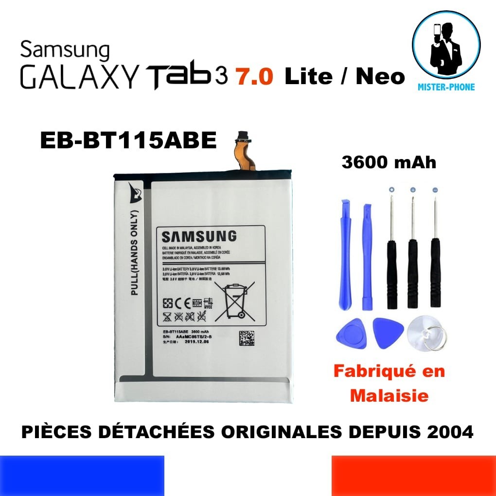 Batterie Samsung Galaxy Tab 3 7.0 Lite pour réparer la tablette des enfants