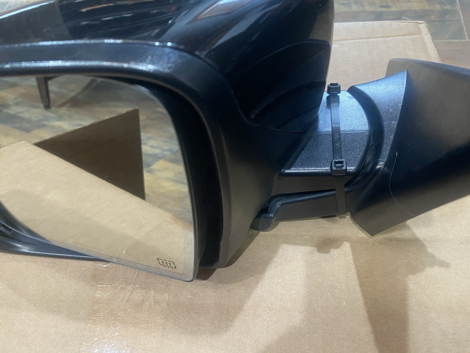 LH Driver 2015 Maserati Quattroporte Black Heated Mirror For PARTS See Photos