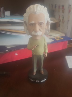 albert einstein bobblehead figure figurine statue bobble head display