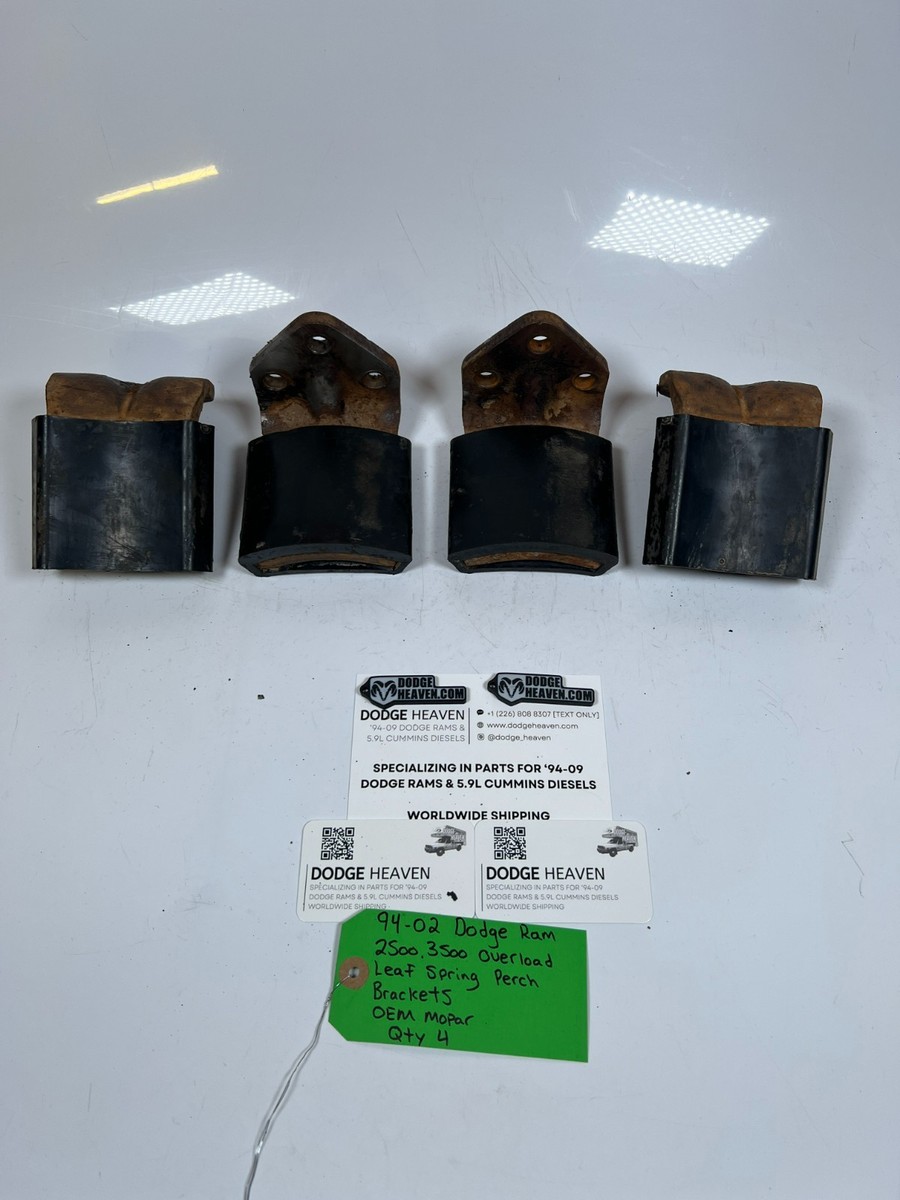 OEM 1994-2002 Dodge Ram 2500 3500 Leaf Spring Perch Brackets QTY 4