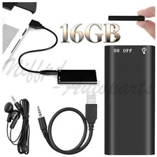 16GB Mini Spy Hidden Audio Recorder Voice Activated Office Listening Device New