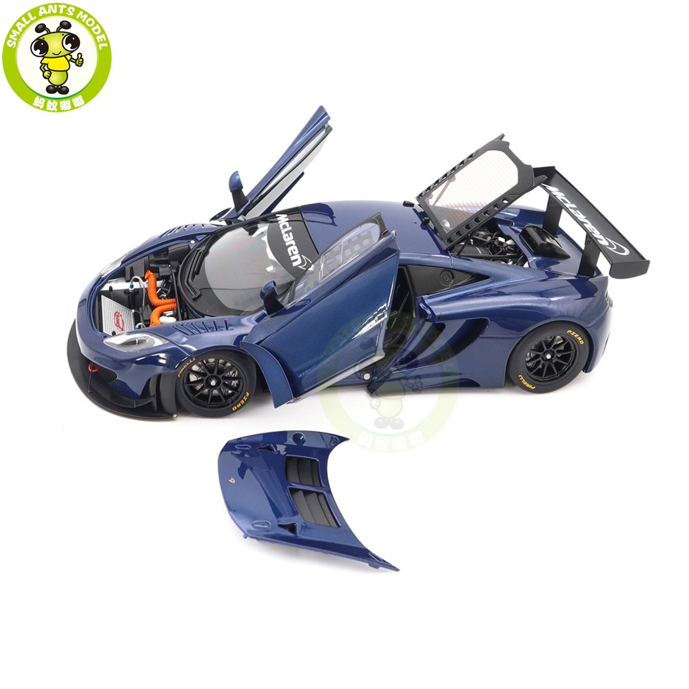 1/18 McLaren 12C GT3 Autoart 81344 Azure Blue Diecast Model Toy