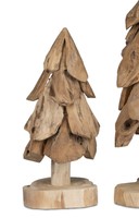 Dekoobjekt Baum Teak Auf Fuß H. 45Cm Naturbraun Aus Holz Formano Wa
