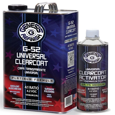 #ad 2K Urethane Clear Coat 4:1 Gallon Kit w Medium Hardener High Gloss $78.88