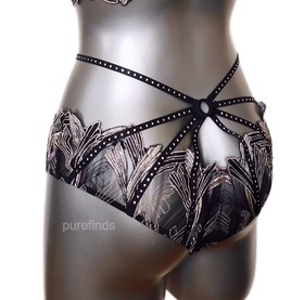 AGENT PROVOCATEUR SOIREE CHRISTALINA BRIEF SIZE 3 UK 10 RRP &pound;495 NWT