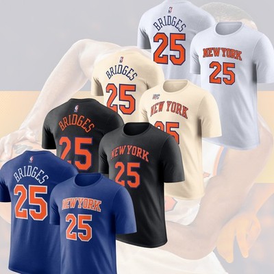 SALE - Mikal Bridges #25 New York Knick.s 2025 Player Name & Number Fan Look
