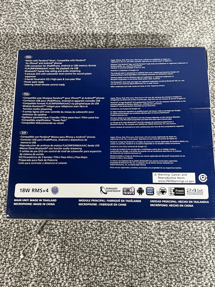 UTE-73BT Alpine Digital Media Receiver Head Unit Single-Din Radio Pandora - Image 2 of 4