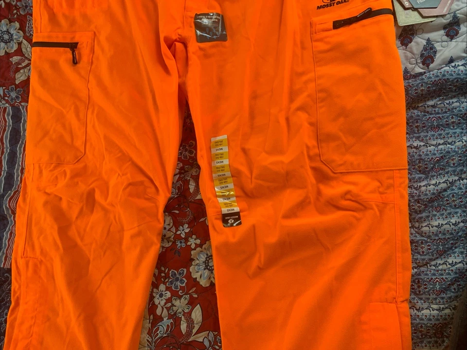 Mossy Oak Men's Orange Storm Barrier Scent Control Hunting Fleece Pants Sz 3XL* - Image 3 of 4