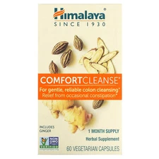 Himalaya Comfort Cleanse 60 Vegetarian Capsules Dairy-Free, Gluten-Free, GMP