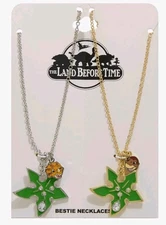Brand New The Land Before Time Littlefoot & Cera Best Friend Necklace BFF Set