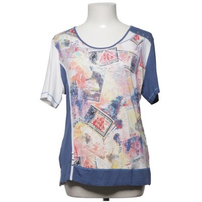 GD, Top, Größe: 40, Blau/Mehrfarbig, Print, Damen #Aiy