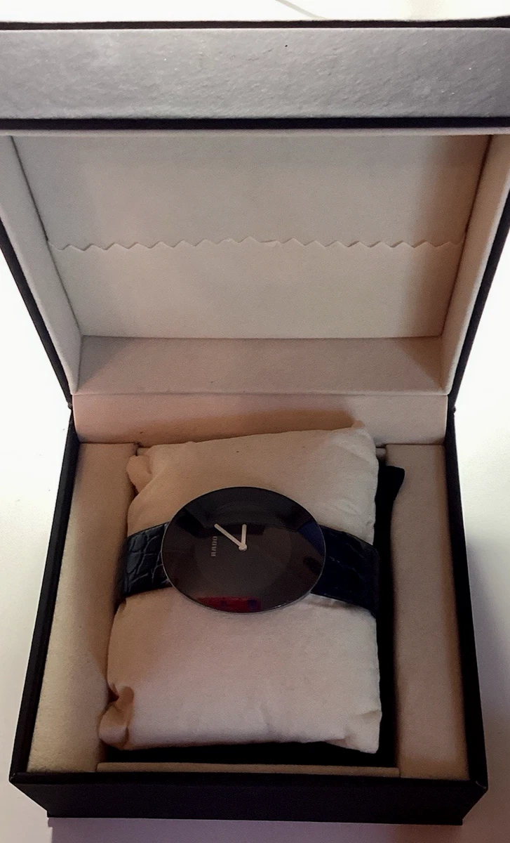 Montre Rado Esenza Unisexe - Boîtier Ovale 41mm, Bracelet Cuir Noir, Quartz, Occasion