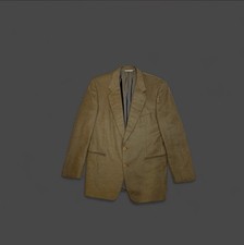 Gianfranco Ferre Alpaca Brown Blazer Notch Lapel Two-Button Men Size 42