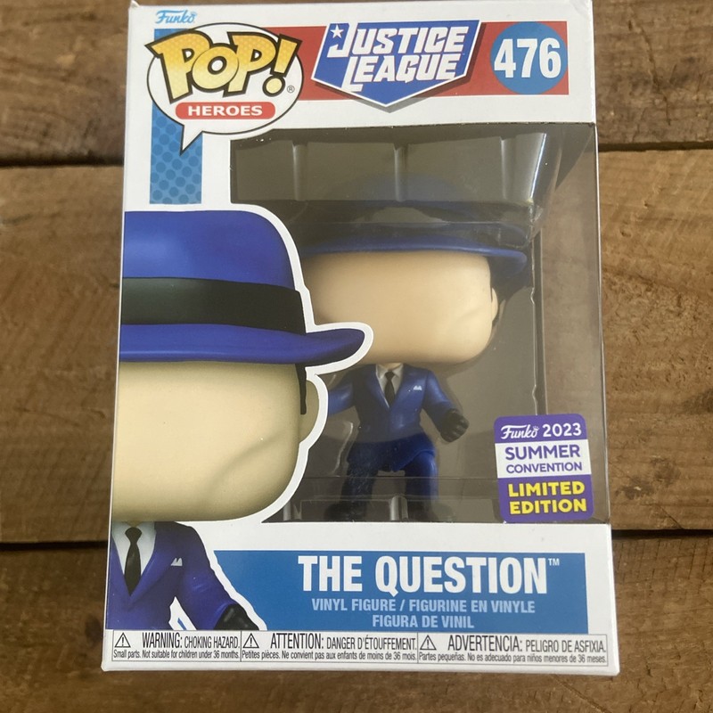 Funko Pop! Heroes DC Justice League #476 The Question 2023 Summer Convention LE