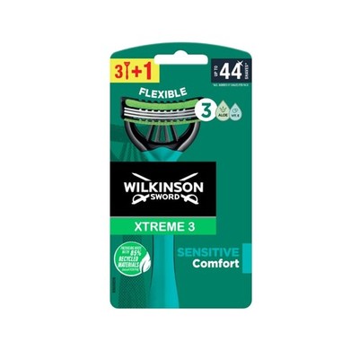 Xtreme 3 Sensitive Blades - Disposable Razors, 4 Pack