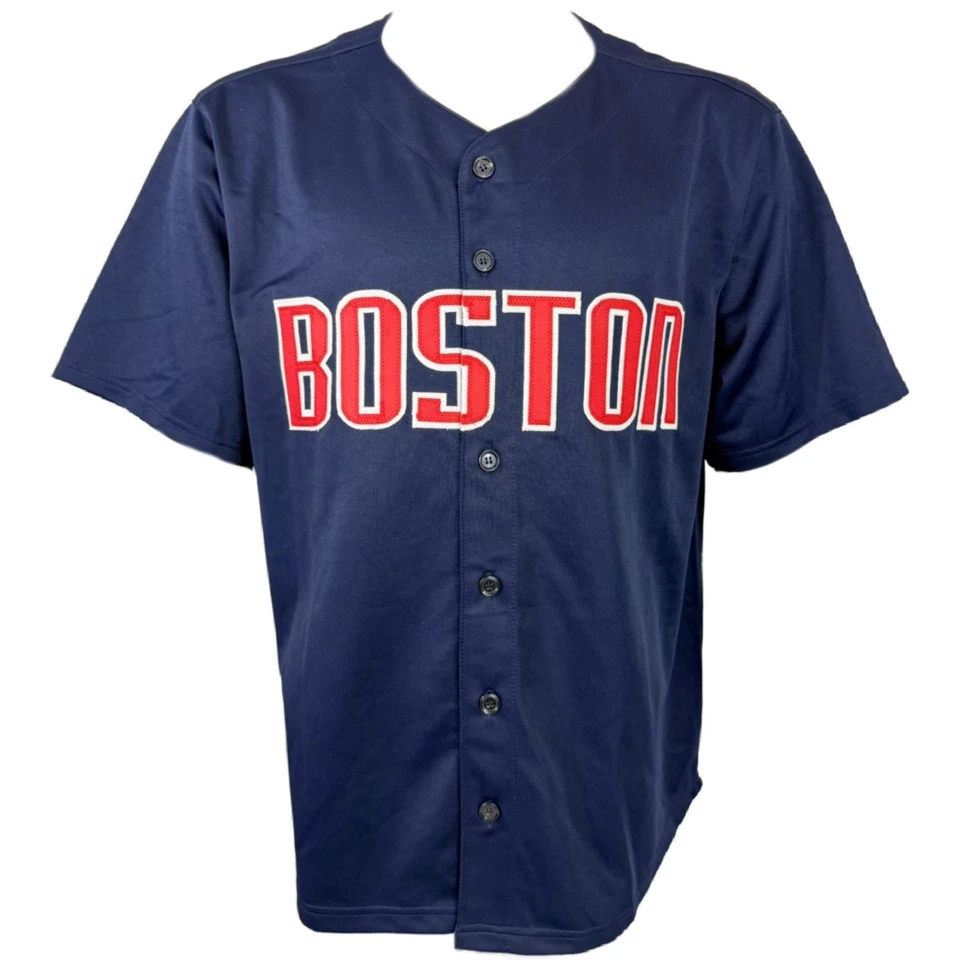 Camiseta con inscripción firmada autografiada por Jim Lonborg MLB Boston Red Sox Certificado de autenticidad JSA Foto 3 de 3